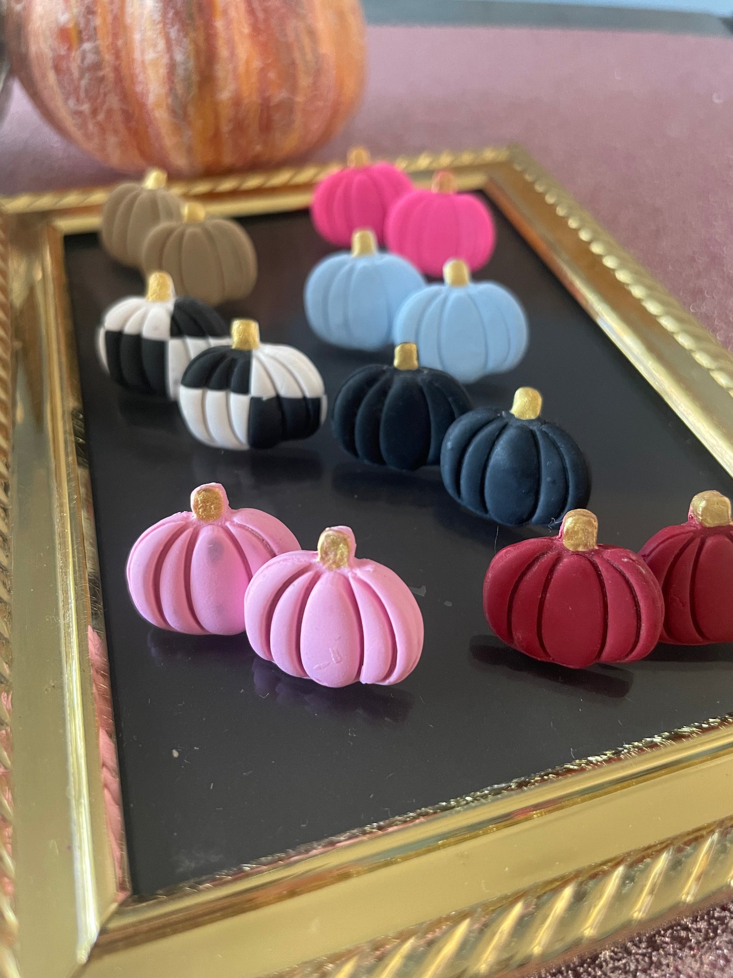 Pumpkin studs